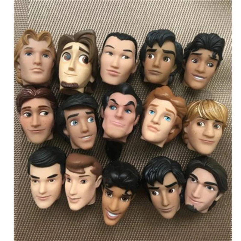 Original Prince Head White Brown Black Skin Men Doll 1/6 Heads Girl DIY Dressing Collection Toys Birthday Gifts Toys