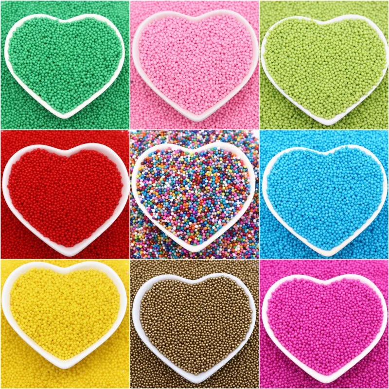 2mm Tiny Round  Glass Beads For Nail Art Decoration Colourful  No Hole Seed Glass Beads for Diy Jewelry Accessories 50g/lot