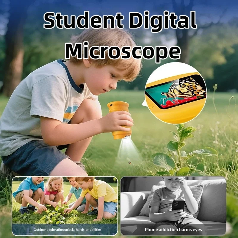 Handheld Digital Microscope 50X-1000X Magnification USB Portable Electron Microscope Camera for Adult Students Observation