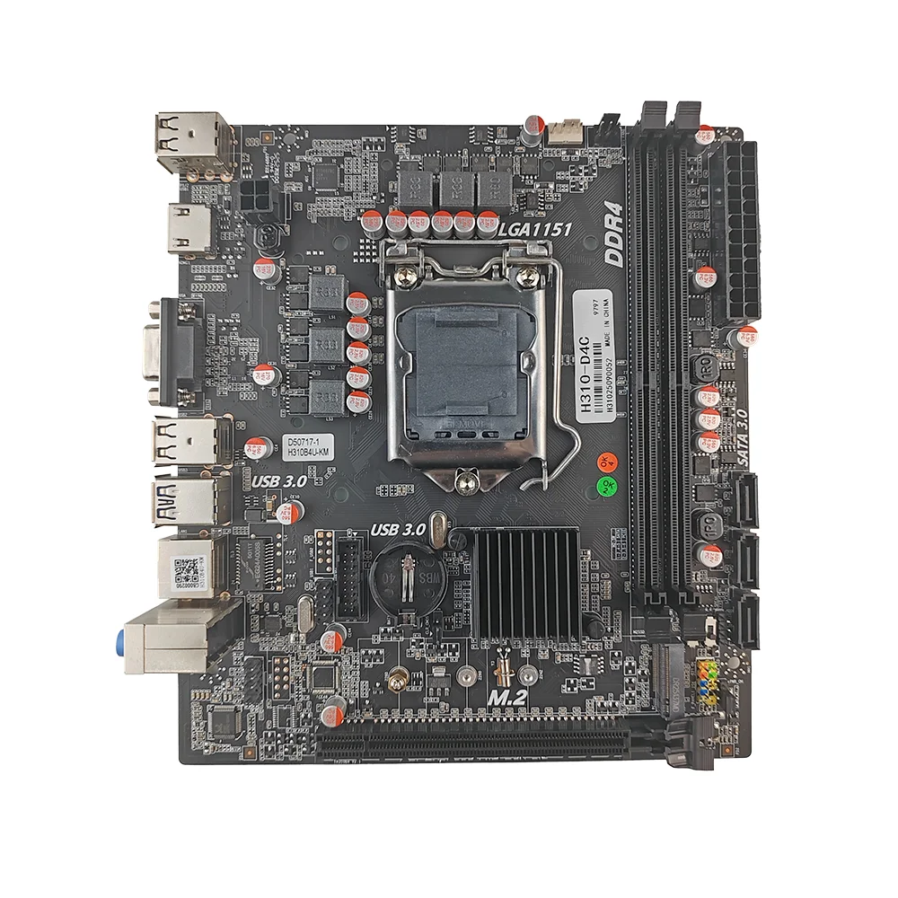 PCWINMAX New H310 Motherboard LGA 1151 DDR4 32GB Micro ATX Supports 8th 9th Generation Processors H310 mATX Mainboard