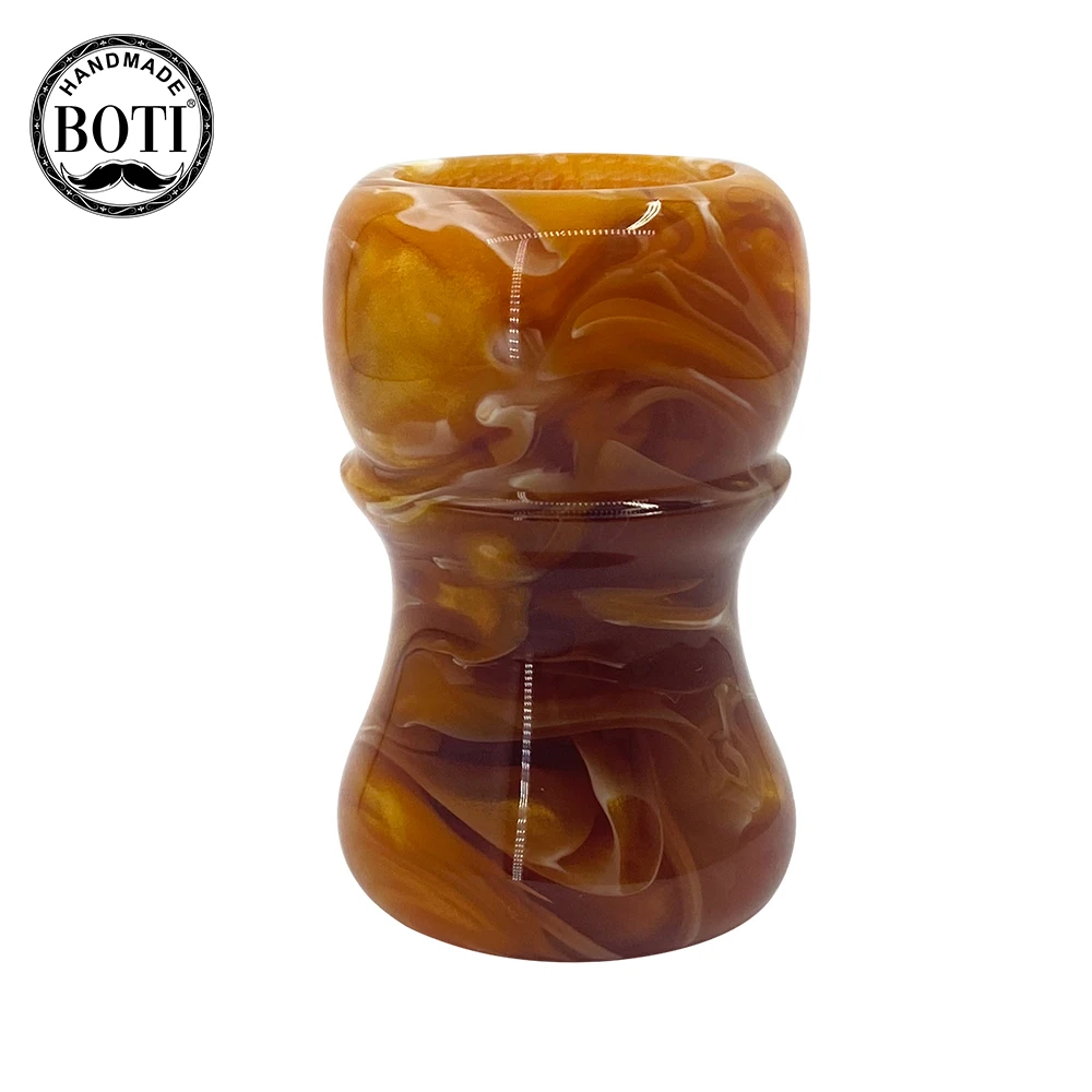 

Boti Brush-BOTI Shaving Brush Amber Rhyme Handle shave handmade handle barber tool beard tool morning man wet shaving