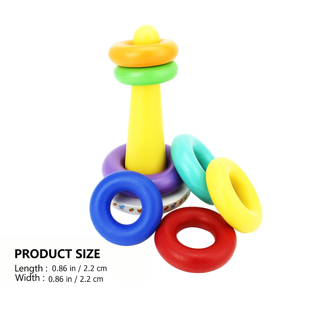 Musical Color Circle Stacking Toys Baby Shape Sorter Kids Stackable Early Development Activity