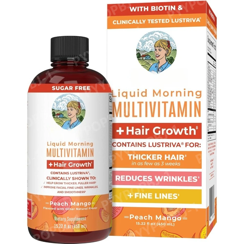 

MaryRuth Organics Liquid Multivitamin+Hair Growth | Biotin 10000mcg | Clinically Tested in Women for Thicker Hair&Facil