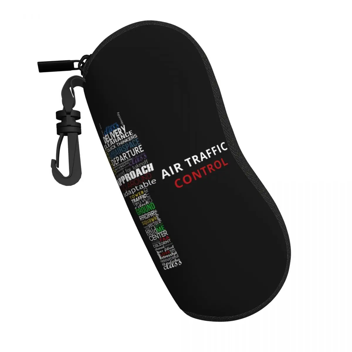 Custom Air Traffic Controller Eyeglass Glasses Case Men Women Soft Pilot Air Fighter Sunglasses Protective Bag