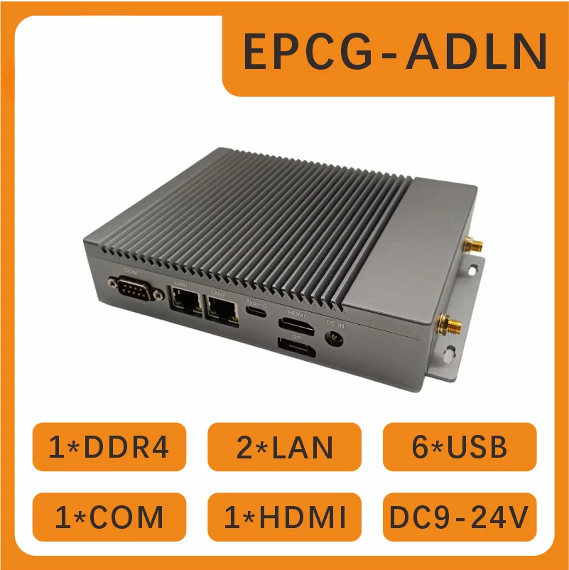 N100/N95/97/N305 Embedded Mini Host Fanless Industrial Control Computer Dual Network Dual String Low Power Consumption