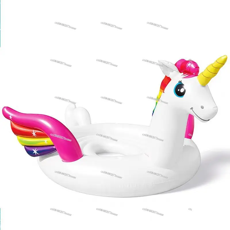 New Large Size 6 Person Inflatable Unicorn Flamingo Party Water Float Island Entertainment Buyers