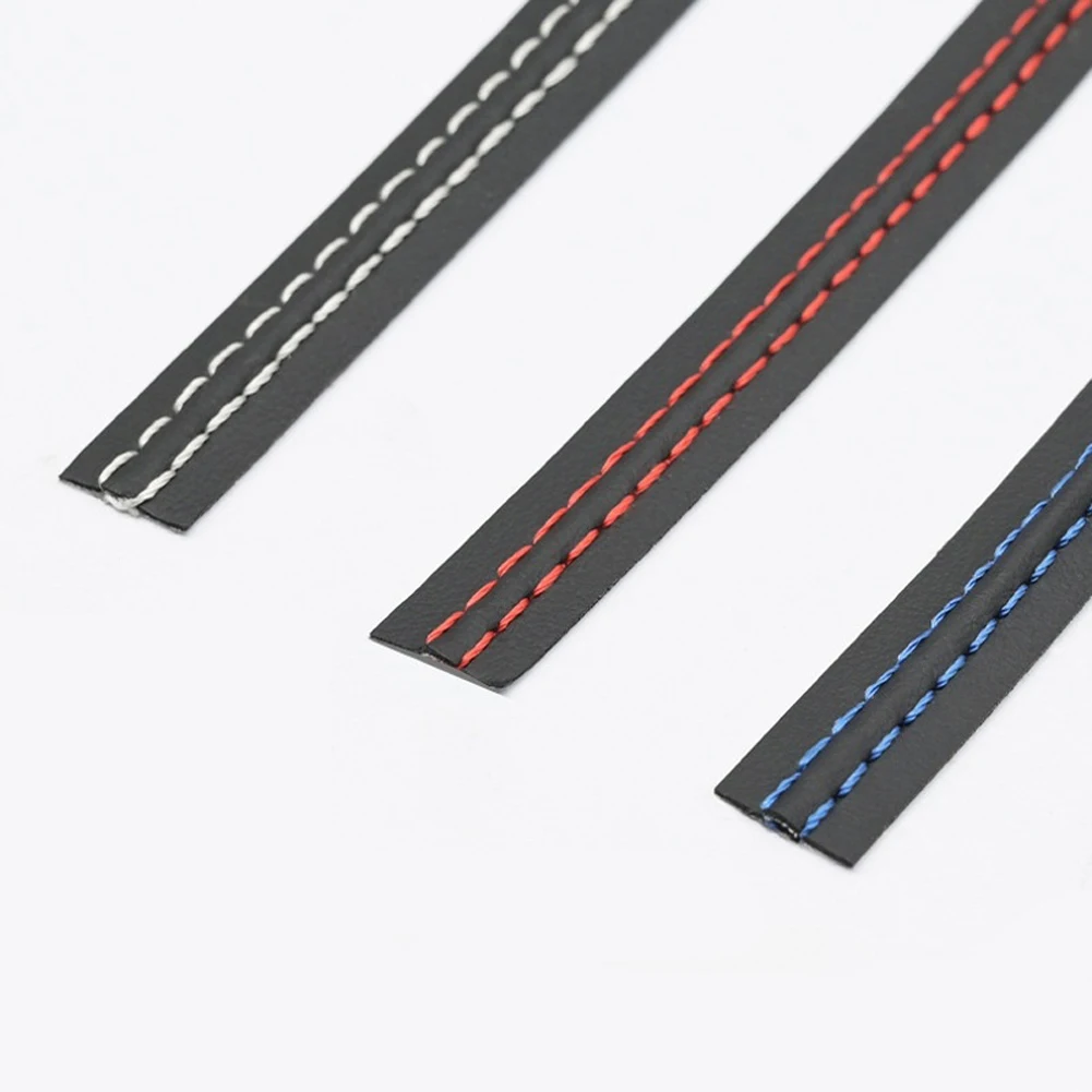 قوالب السيارة تقليم بو الجلود DIY جديلة خط الزخرفية قطاع ذاتية اللصق لوحة القيادة الجلود خط الزخرفية سيارة الديكور #5