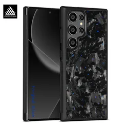 Magnetic Real Forged Carbon Fiber Case For Samsung Galaxy S25 S24 S23 S22 S21 Ultra S24 FE Wireless charging Cover with MagSafe