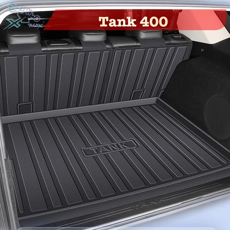 

For Tank 400 Hi4T ev 2023-2024 TPE Custom Fit Car Trunk Mat All Season Black Cargo Mat 3D Shaped Laser Measured Trunk Liners