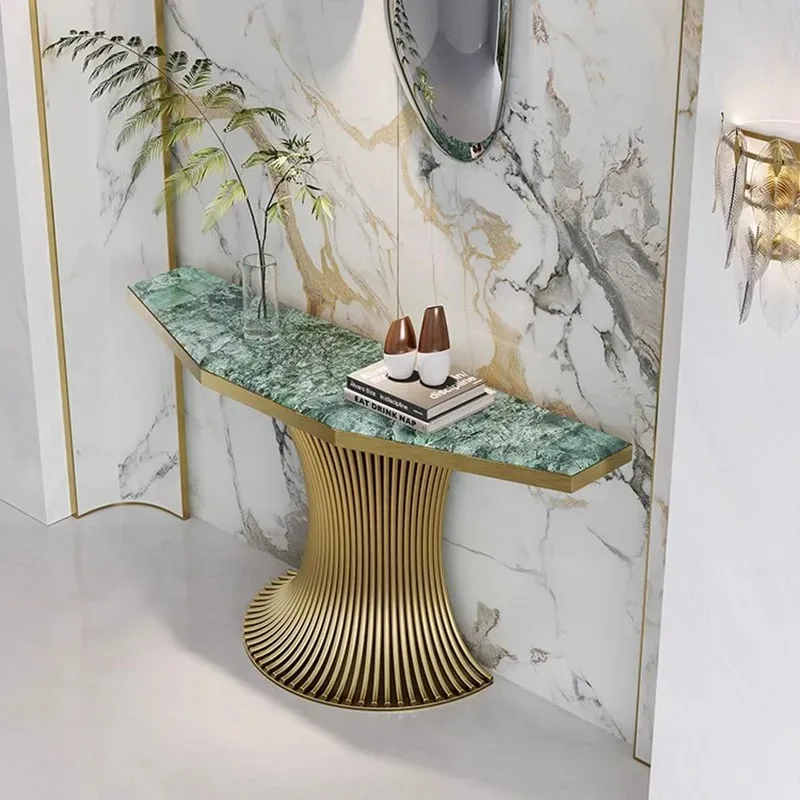 Italian Luxury Small Cabinets Minimalist Entrance Marble Rock Storage Cabinets High-end Nordic Meuble Rangement Home Furniture