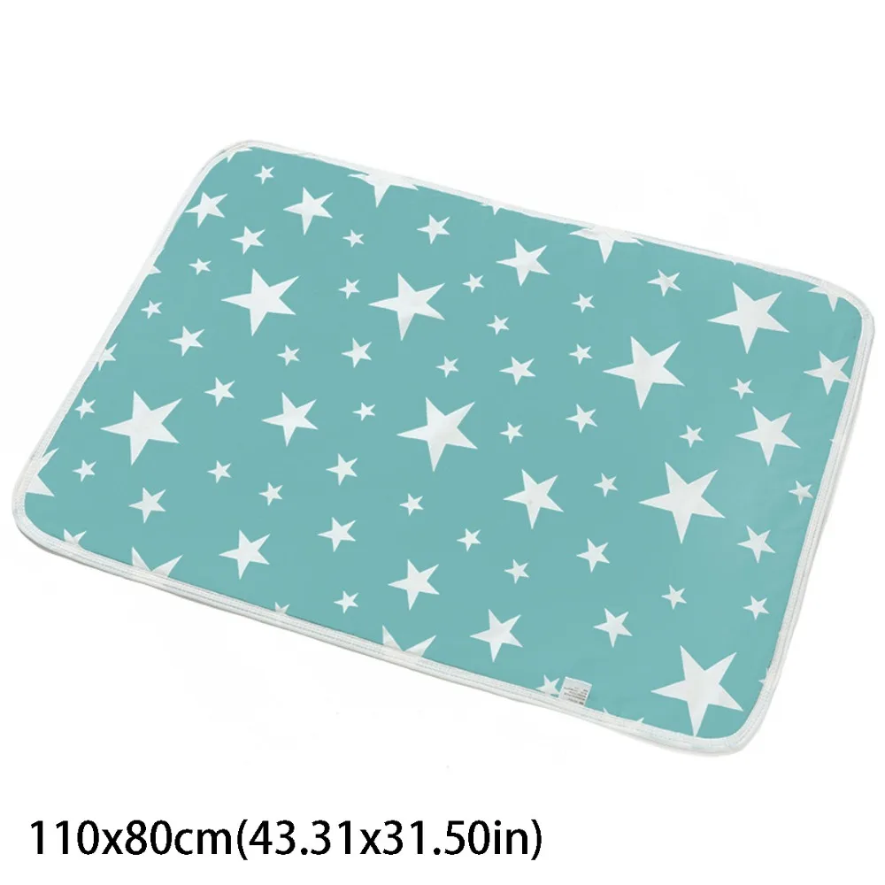 

Складной дизайн, коврик для пеленания детских подгузников, хлопковый материал, водонепроницаемый чехол, портативный пеленальный коврик, многоразовый коврик, супервпитывающий материал