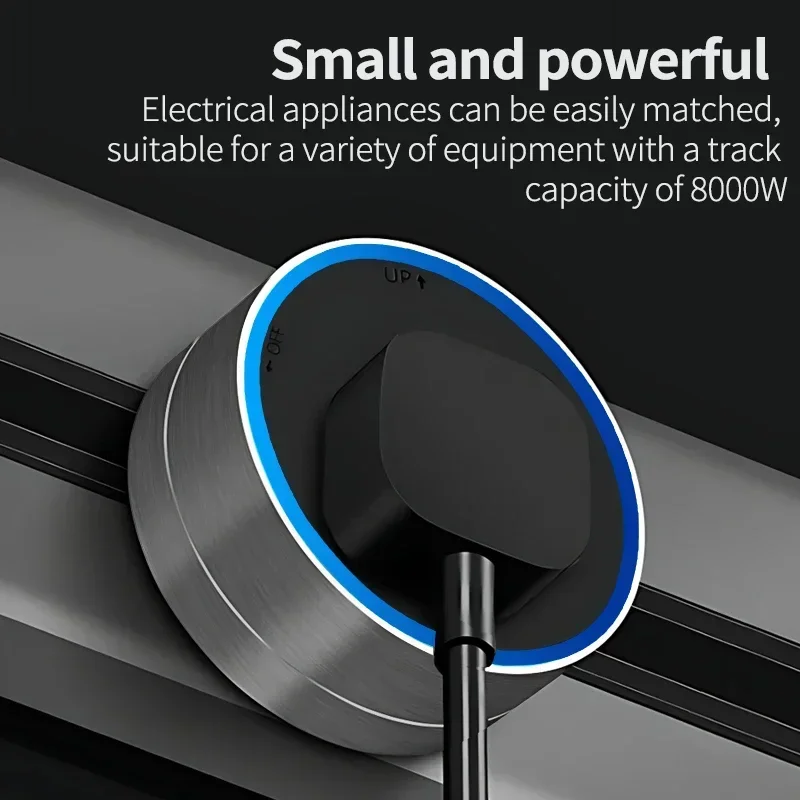 Wall Mounted 8000W UK US AU EU Standard Usb Portable Rail  Power Track Socket Household Removable Electric Extension Socket