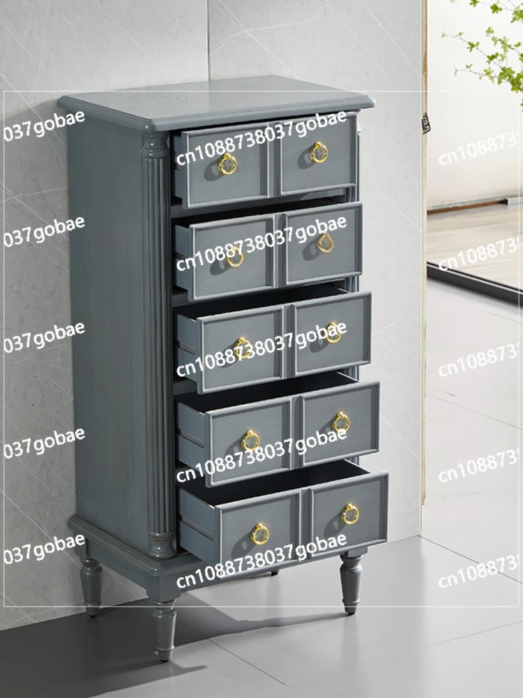 Chest of Drawers 7-Drawer Cabinet Bedroom Complete  Solid Wood Storage Living Room SideEntrance