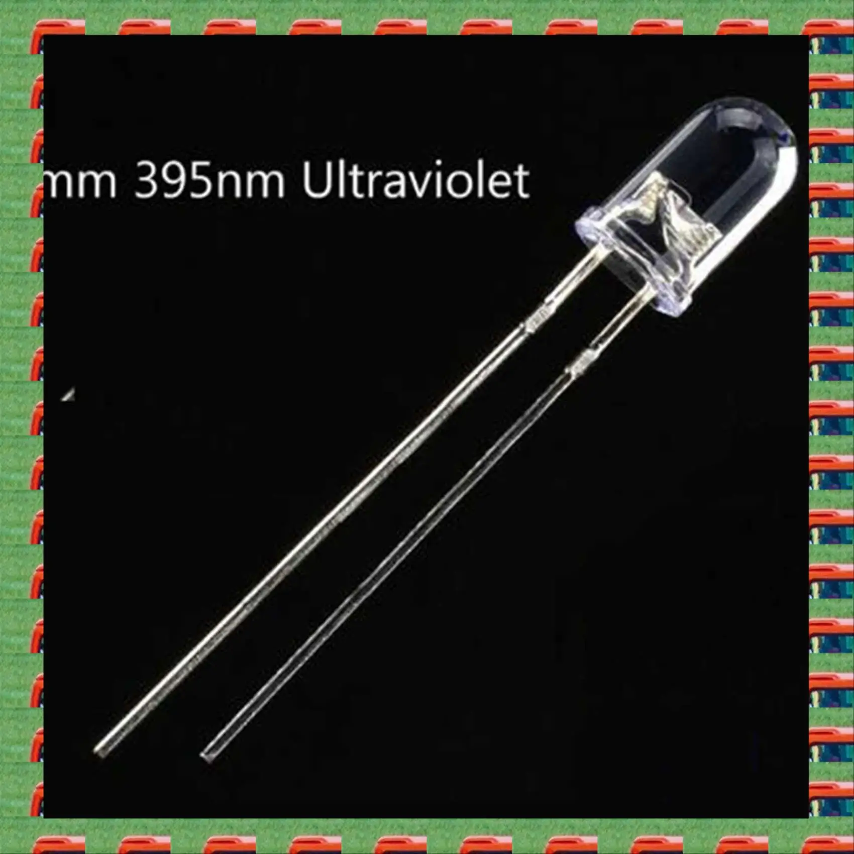 ABMO 300Pcs/Lot 5Mm Round Purple Uv Led Diode Super Bright Water Clear Led Light Lamp Purple Color