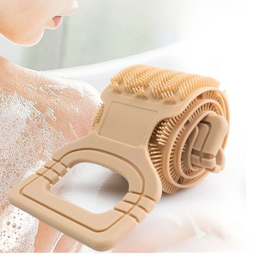

Silicone Body Scrubber Brush Body Exfoliating Sponge Brush Bathroom Shower Back Rub Mud Brush Bath Scrub Cleaning Tool Bath Belt