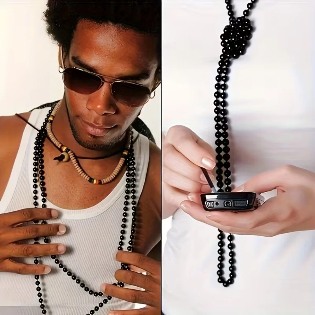 3/4/5/6/8mm - Bead set box with 10 compartments, black solid color beads - Acrylic beads, diy， Jewelry, decorations, pendants, h