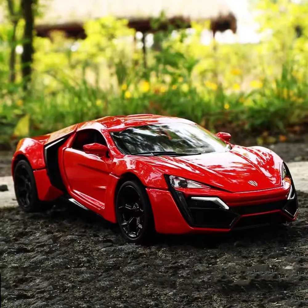 

1/32 Lykan Hypersport Alloy Toy Car Model Simulation Diecast Belt Sound and Light Pull Back Toys Vehicles Collection Child Gifts