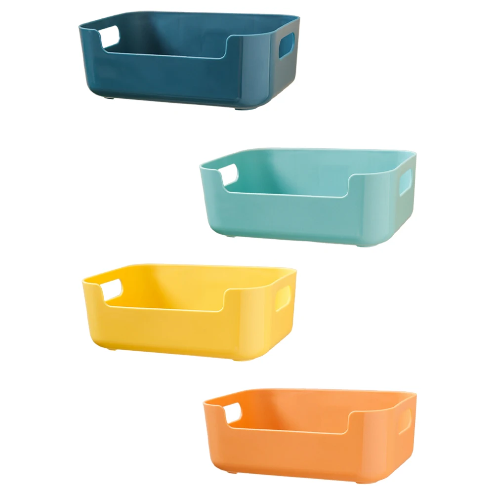

4pcs Punch Free Storage Box Compact Wall Mount Bedroom Organizer Key Holder Bathroom Container Home