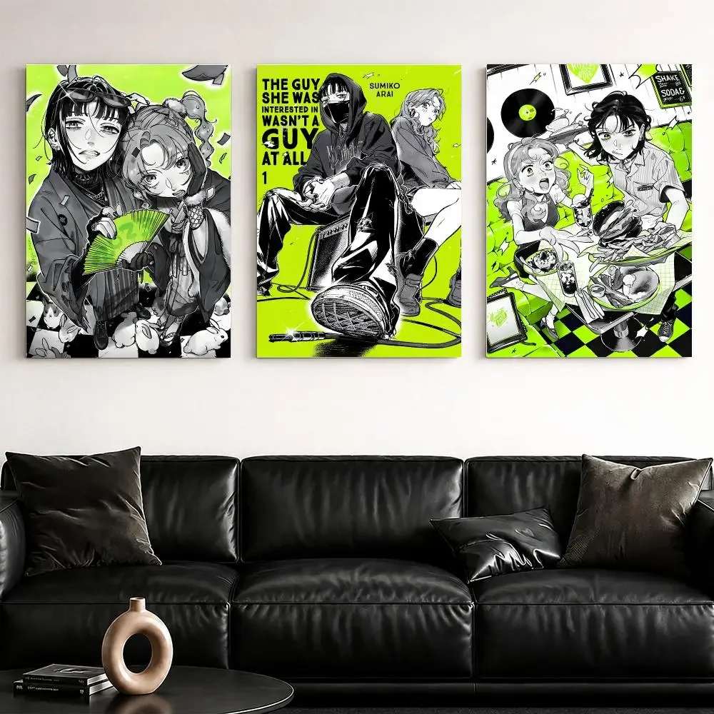 The Guy She Was Interested Framed Wall Painting Ready to Hang Canvas Poster Wall Art for Bedroom Living Room Hallway Home Decor