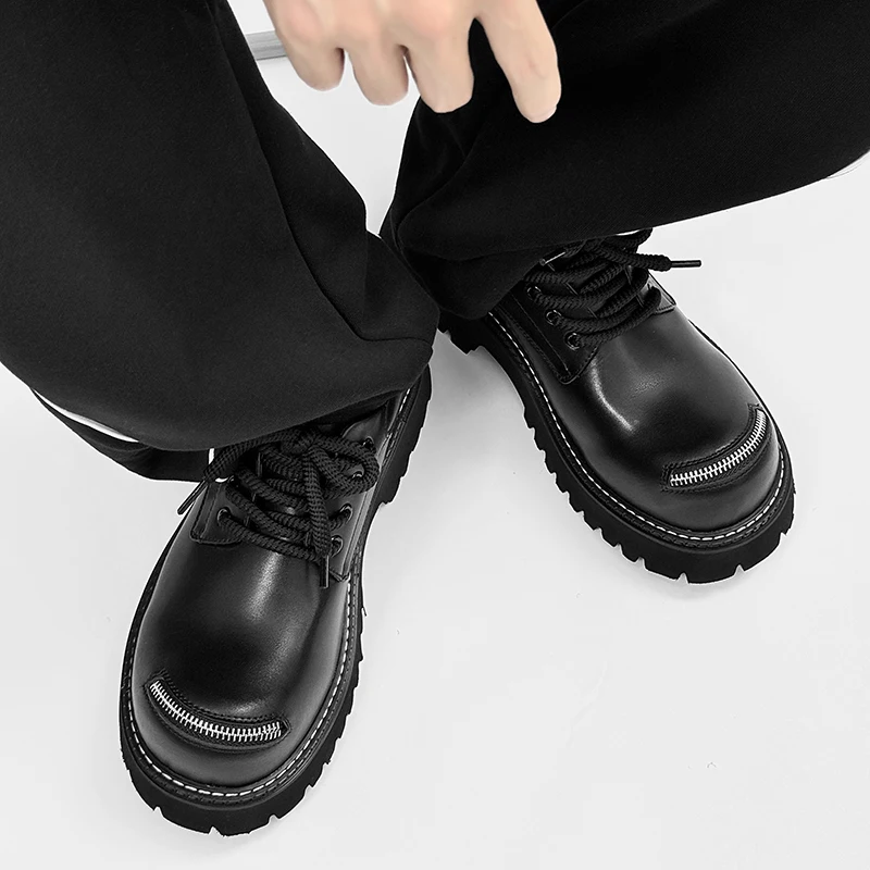 Brand Men Shoes High Quality Soft Leather Men's Casual Shoes Slip on Comfort Business Man Flats Shoes Outdoor Men Work Shoe