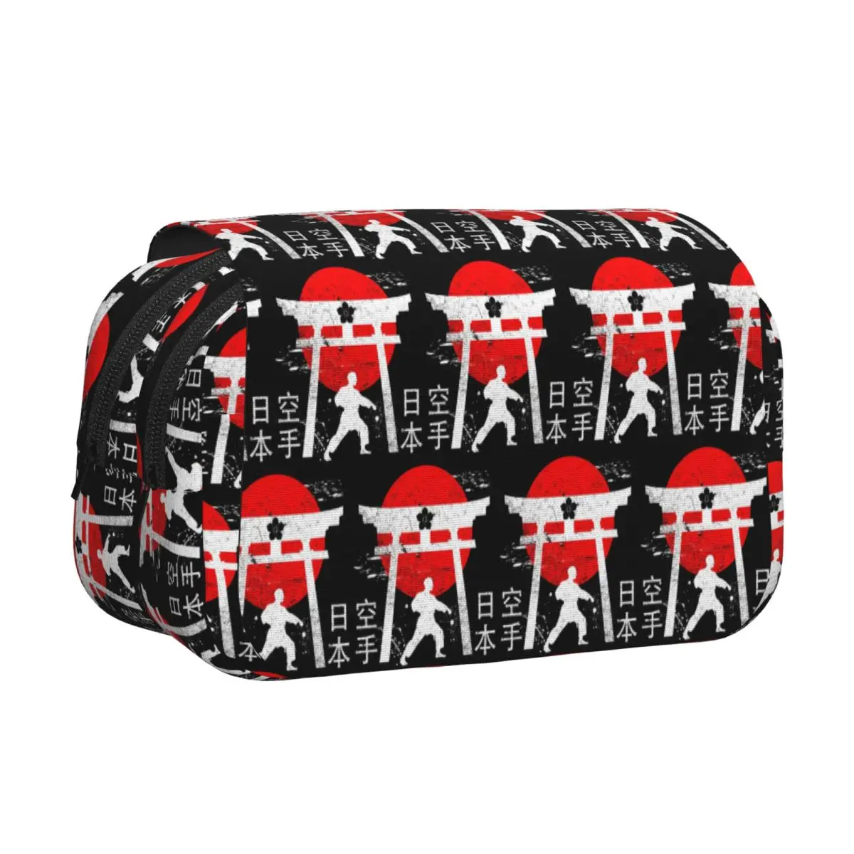 Budo Soul Karate Spirit Martial Arts Pencil Cases Pencil Pouch Hard Shell Large Storage Pen Box Pencil Bag for Students Gifts