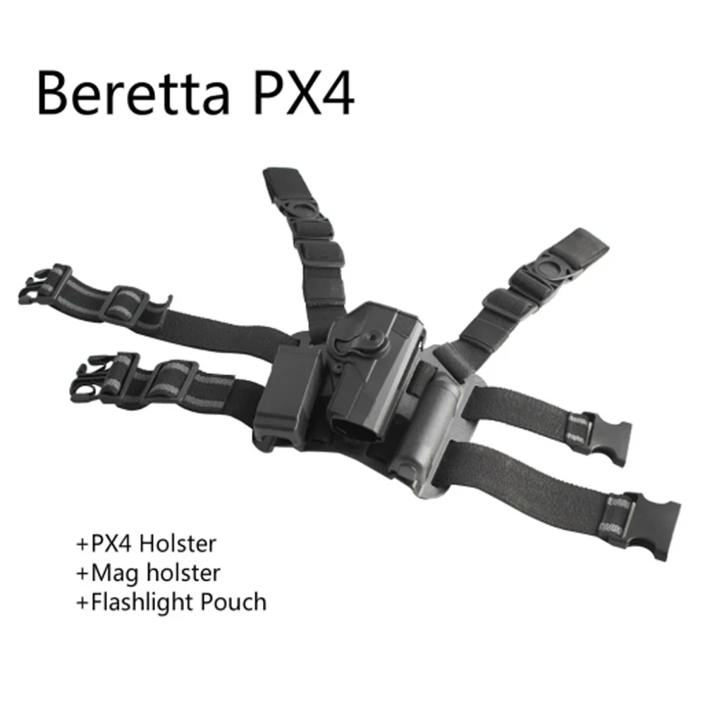 Beretta PX4 Thigh Cover For Magazine Cover Tactical Holster Mag Carrier Leg Holster Platform Paddle CQC series gun holster