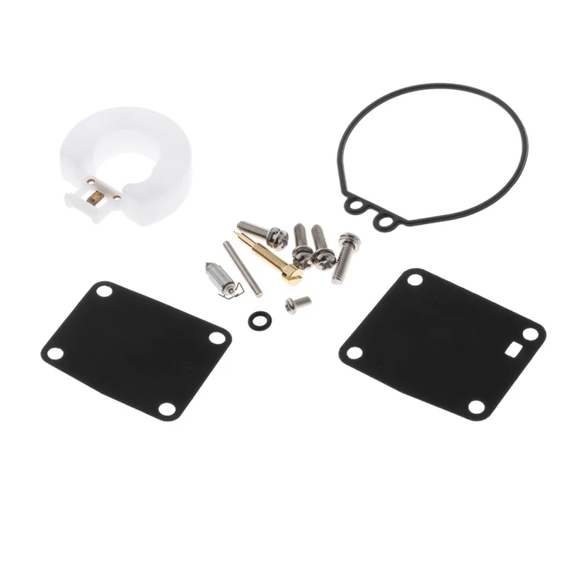 Authentic Boat Motor Carburetor Repair Kit 6G1-W0093-00 For 2-Stroke Outboard Yamaha 3Hp 1988-02, 6Hp 1984-96, 8Hp 1984-96