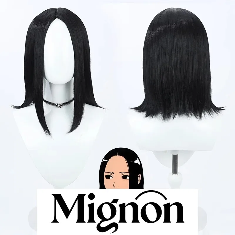 Delicious in Dungeon Marcille cosplay wig long black wavy bob Halloween gift