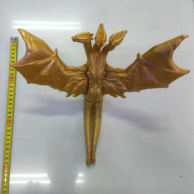 Godzilla 2023 Movie King of The Monsters Ghidorah Movable Model Figure Golden Three-headed Dragon Ornament Toy