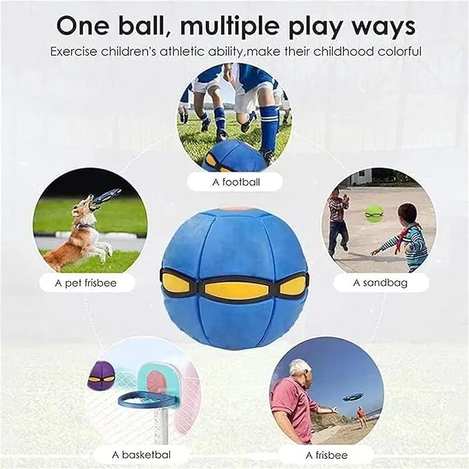 Flying Saucer Bouncing Ball Is A Durable Elastic Fun Dog Pet Toy Suitable for Outdoor Activities Exercise Parent Children Toy image 3
