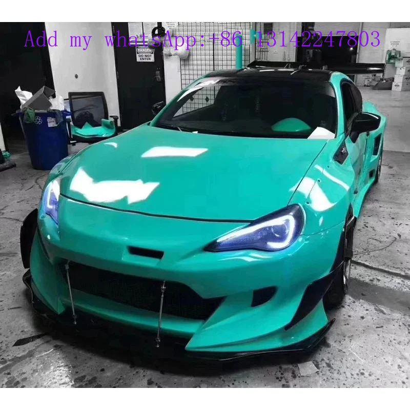 Front and Rear Factory Hot Selling Rocket Bunny V3 Style Wide Body Kit for GT86 ZN6 ZD6 BRZ Bumper Side Skirts Spoiler Tu