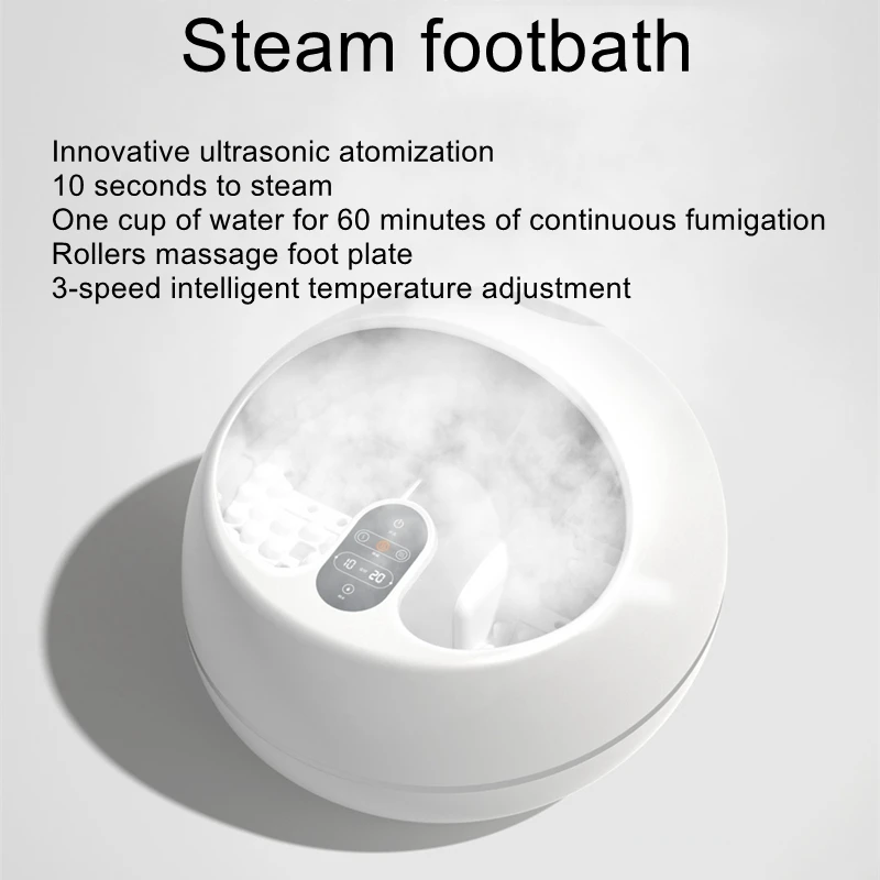Steam footbath thermostatic steam massage heating home foot washers soaking foot basin bucket