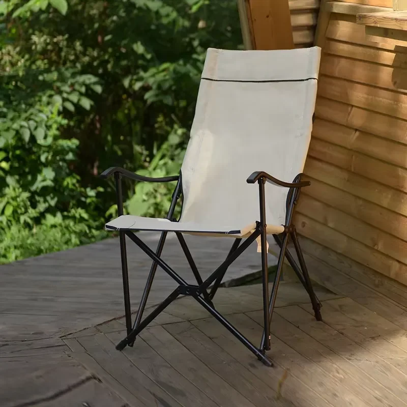 Portable Aluminum Alloy Folding Lounge Chair Modern Simple Design for Beach Outdoor Camping Lightweight Durable Seat