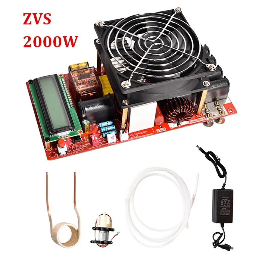 

ZVS 2000W Electric Induction Heater Module for Melt Metal Temperature Protection Generator High Voltage Board with Coil Driver