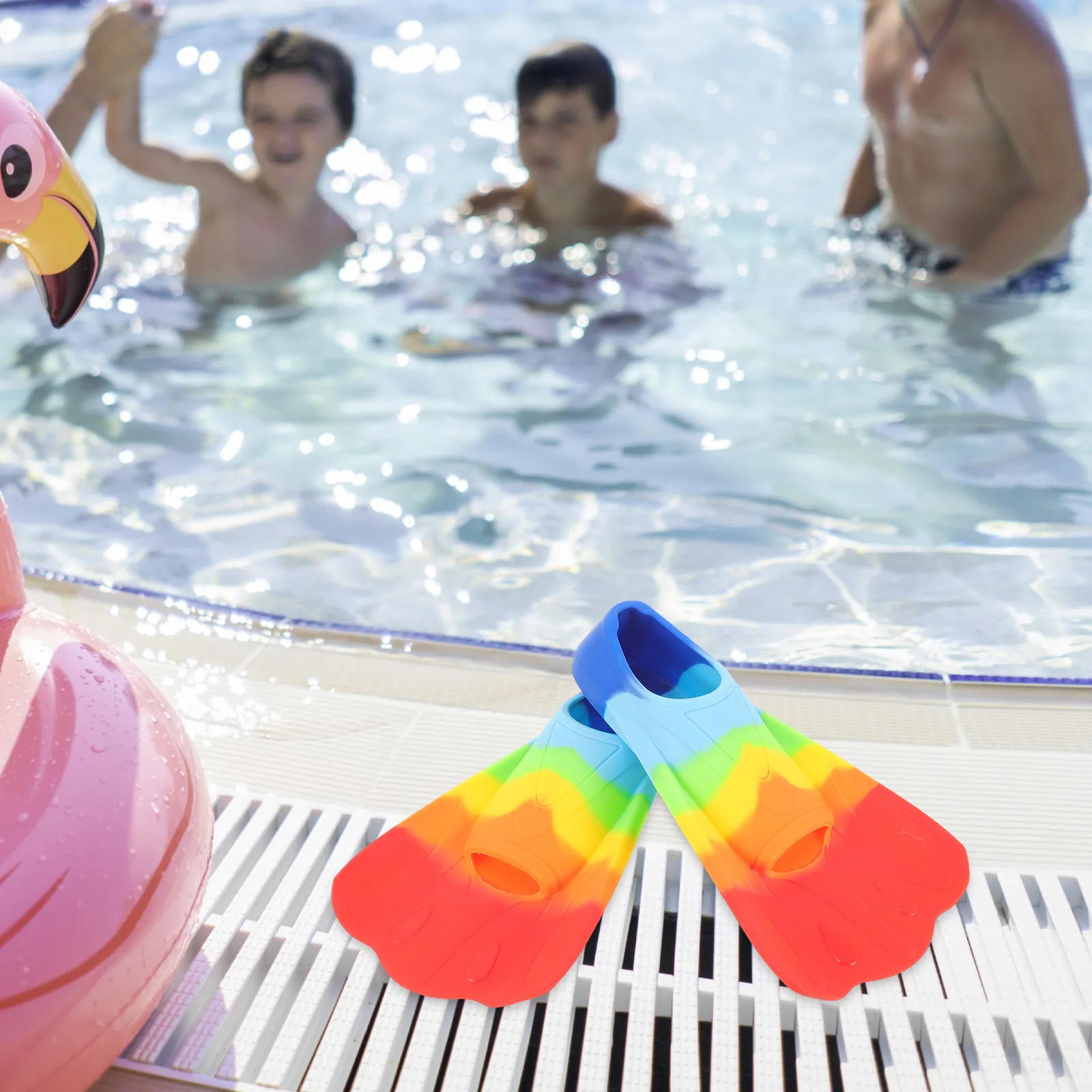 

1 пара детских мягких силиконовых ласт с открытым носком для плавания, тренировок, снорклинга и дайвинга