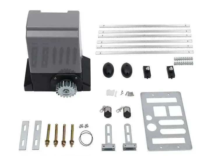 Automatic Sliding Gate door Opener Kit With Remote Control 370 watts can pull the door 0 to 600 kilograms
