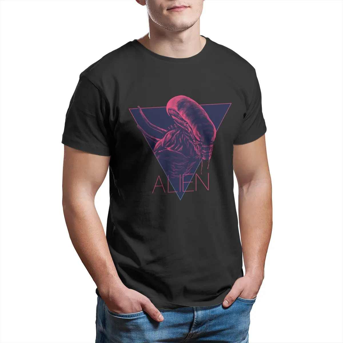 

Alien Ellen ripley The Predator Xenomorph scary film Facehugger horror movie printed T-shirts for men plus size clothing