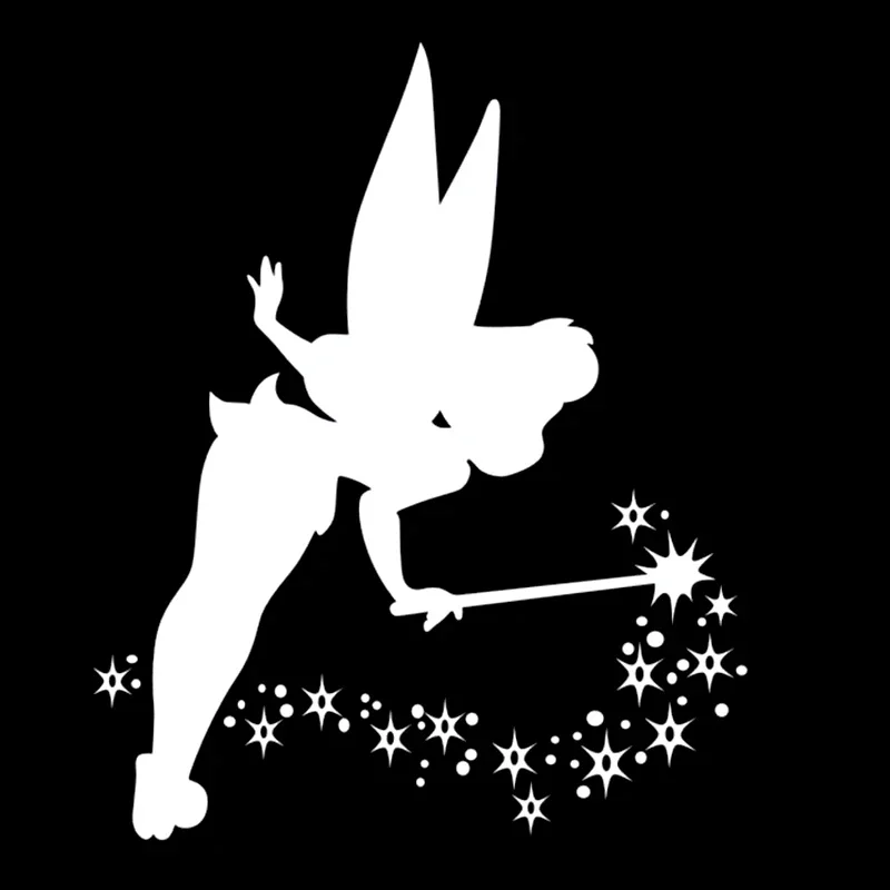 15cm Magic Wand Tinkerbell Star Modeling Exterior Parts Accessories Sticker for Car Stickers Decals Cover Scratches Personality,