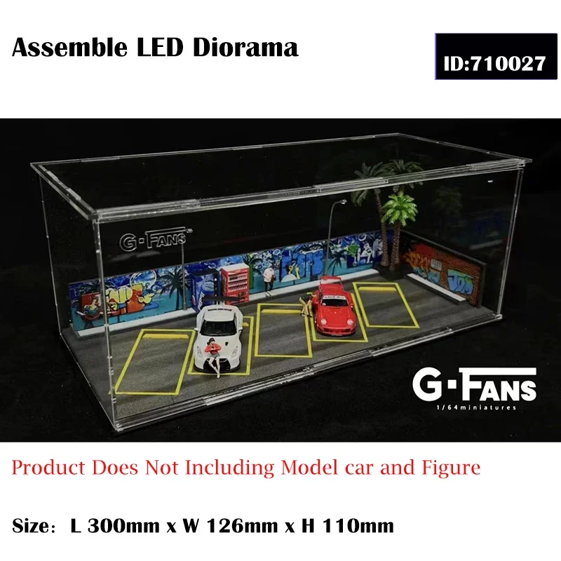 G-Fans 1:64 Assemble Acrylic Case- Size L 314 x W 144 x H 120mm