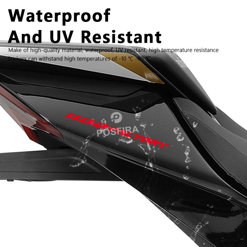 POSFIRA Vinile Moto Adesivi Decalcomanie Impermeabili per Aprilia Tuono V4 1100 Fabbrica RR 2015-2020 2017 2018 2019 Accessori