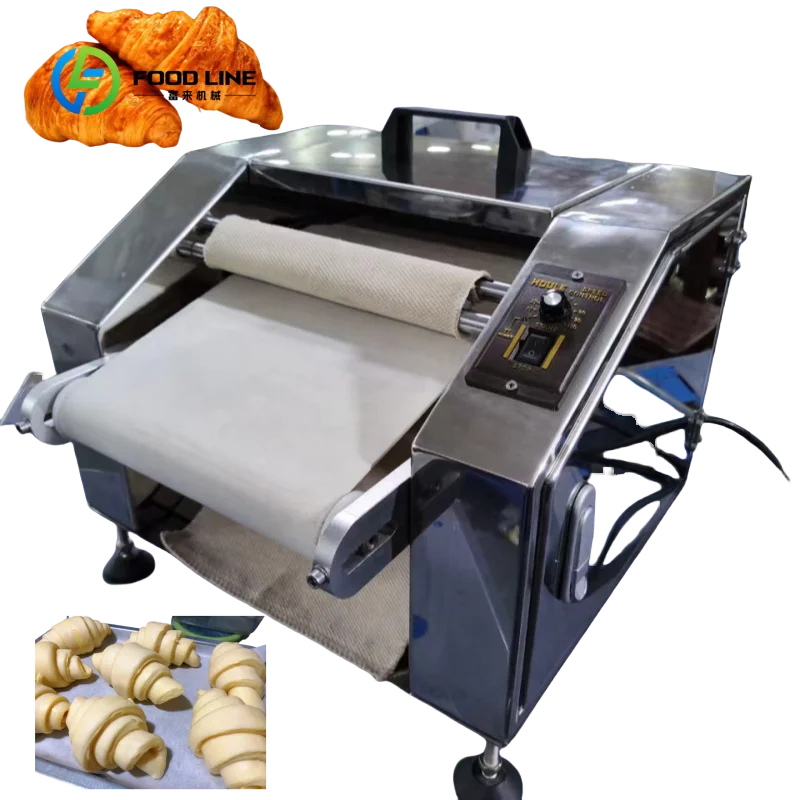 Small Croissant Rolling Machine Bakery Equipment Croissant Dough Shaping Machine Mini Croissant Forming Machine