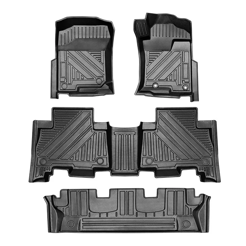 

All Weather Floor Mats Set Custom Fit TPE Car Floor Mats Cargo Liner Rear Cargo Tray Trunk Mat for Toyota Prado 2010-2022