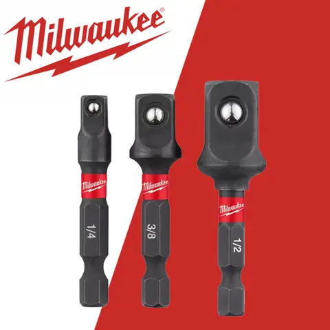 밀워키 48-32-5033 쇼크웨이브 ™ 임팩트 육각 섕크 소켓 어댑터 세트 내구성이 뛰어난 전문 전동 공구 액세서리