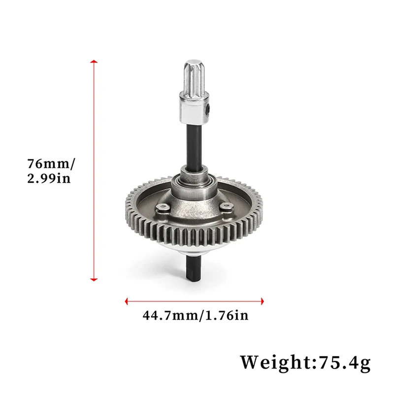 RC Car Metal 6780 Complete Center Differential Kit for TRX Slash 4x4 VXL Stampede Rustler Hoss 4x4 RC Upgrade Parts Accessories