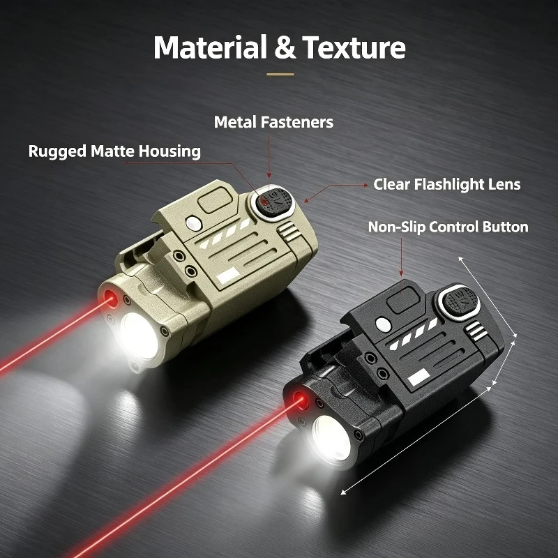 Compact Slim 2-in-1 Elegant Premium Light Set Compatible 20mm Rail Colorfast Delicate Smooth Table Decor Piece