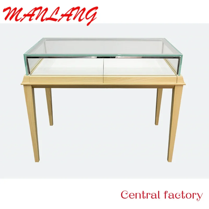 

CustomHot Sale Jewelry Glass Display Cabinet Luxury Watch Display Counter Lockable Jewellery Watch Display Showcase