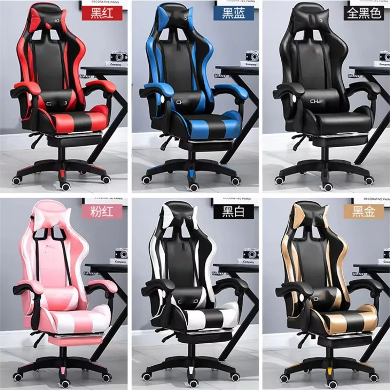 Ein heiß verkaufter Hersteller von Rückenmassagefunktionen OEM Blue Color Massage Back Racing Computer PC Gamer Chair Gaming Chair von Ch