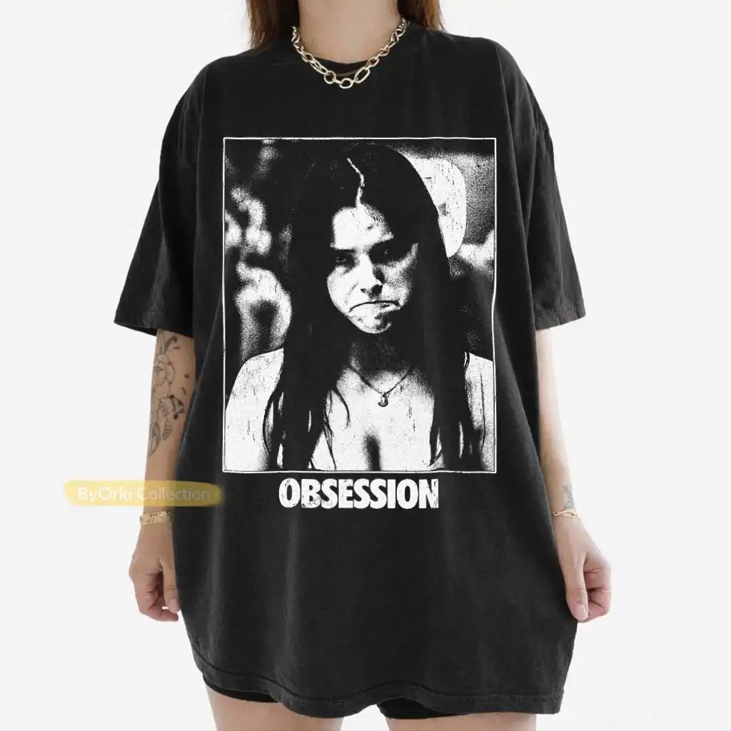 T-shirt vintage du film OBSESSION, T-shirt graphique Frowning Nikki, T-shirt gothique d'horreur