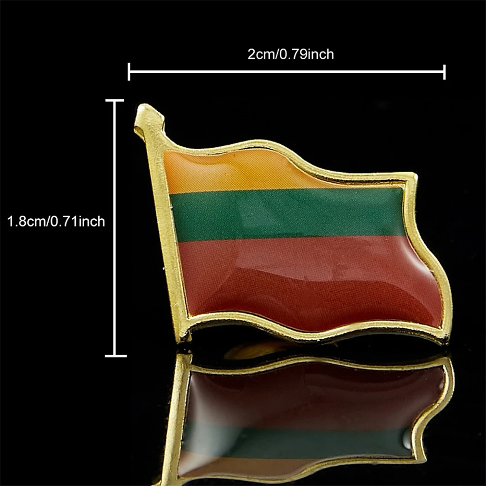 Lithuania Collectible Metal Pin Flag Badge for Clothing Lapel Ornament Badge Pin Jewelry