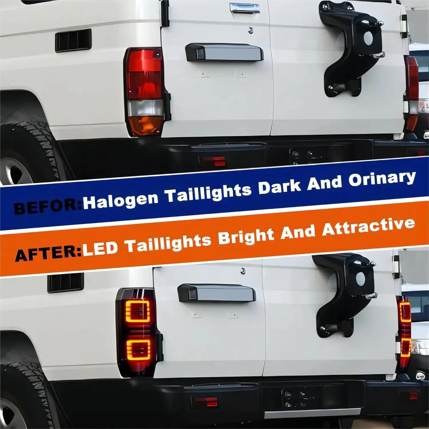 أضواء خلفية LED لسيارة TOYOTA Land Cruiser 70 LC70 1984-2021 الضوء الخلفي مع مؤشر متسلسل DRL للرسوم المتحركة #5